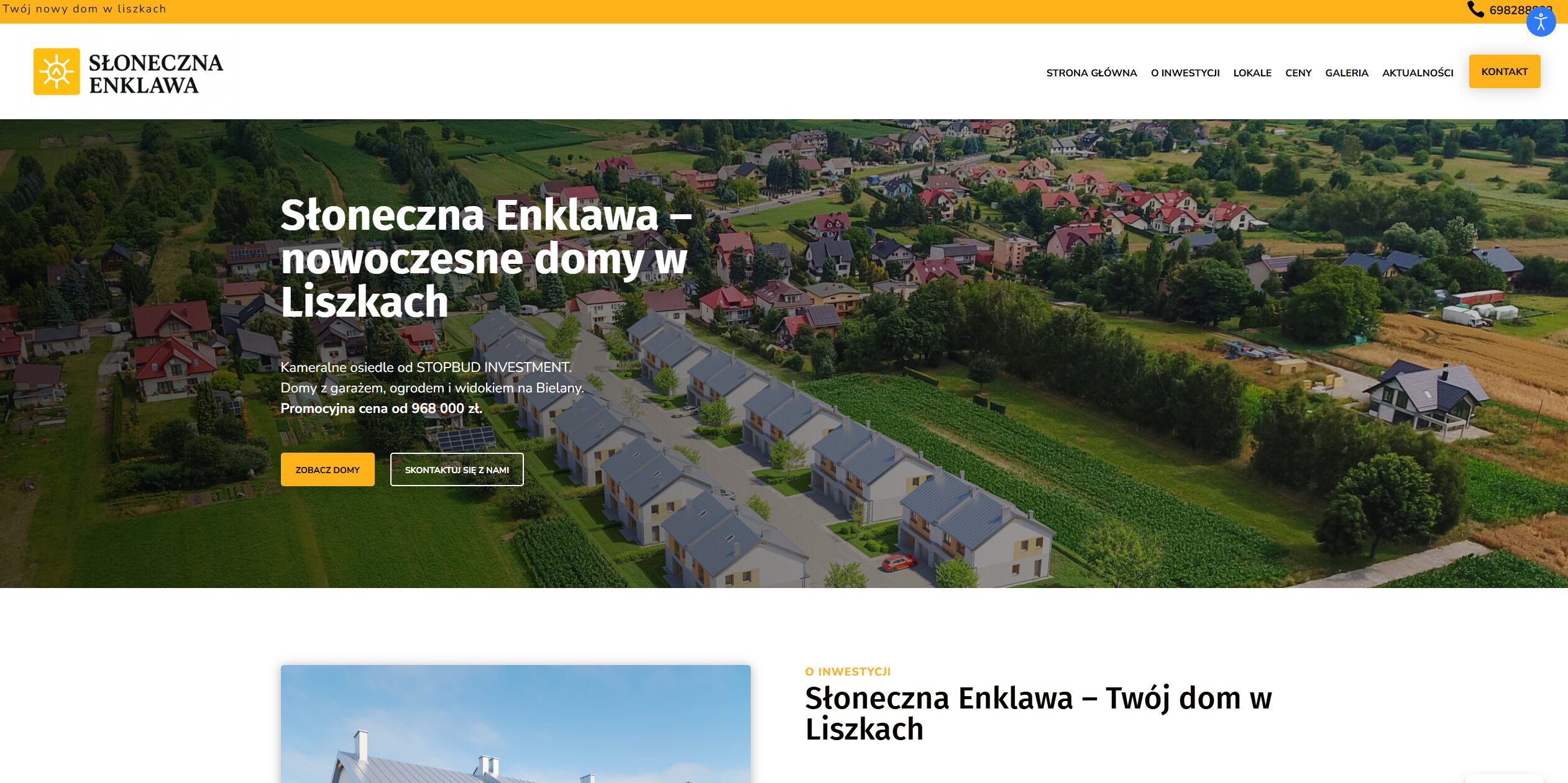 Strona sloneczna-enklawa.pl, realizacja KWS-IT